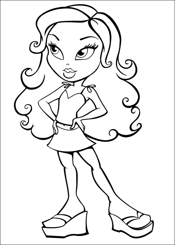 Bratz para colorir