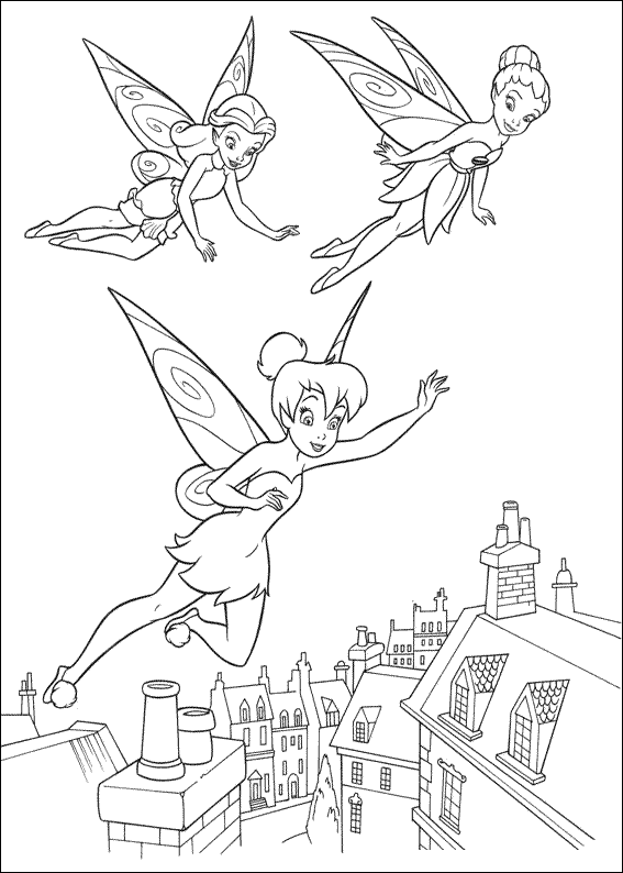 A fada tinker-bell e suas amigas