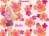 Papel de parede da Barbie fundo florido