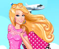 Barbie vestida para viajar