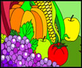 Colorindo a Bandeja de Frutas e Legumes
