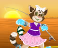 Gatinha Pescadora - Jogo de vestir