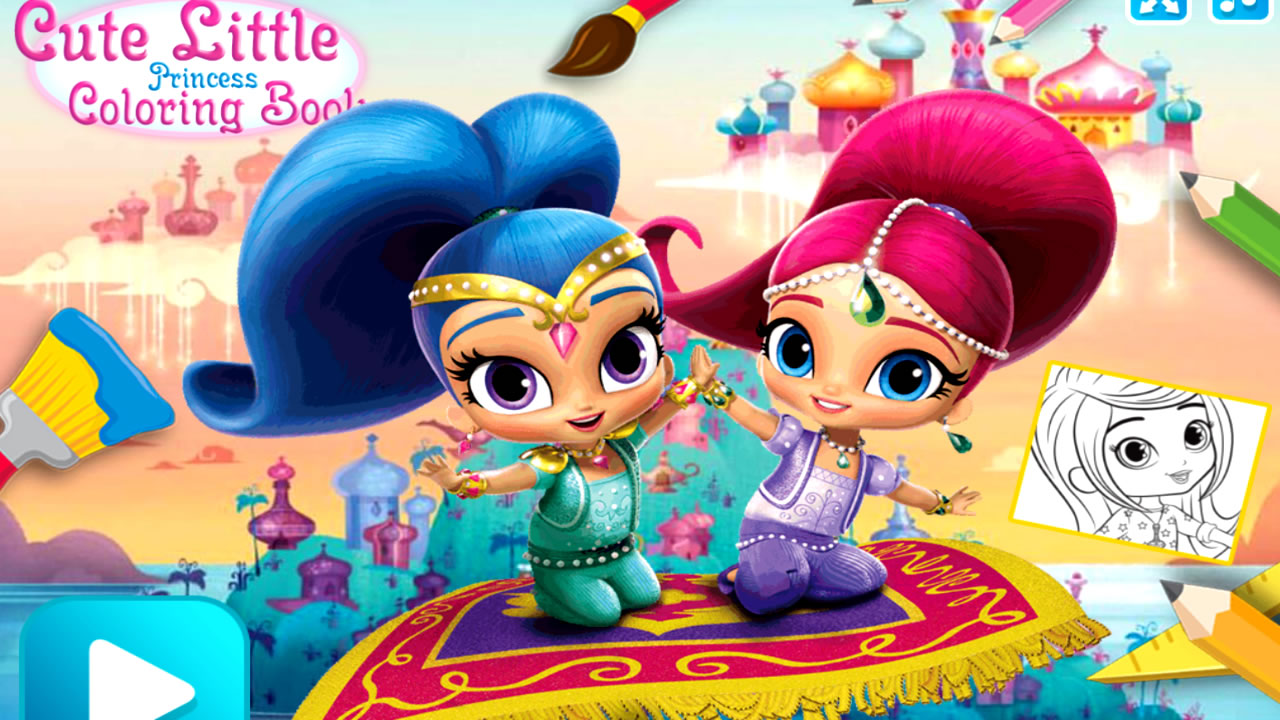 Colorindo o livro mundo das pequenas princesas