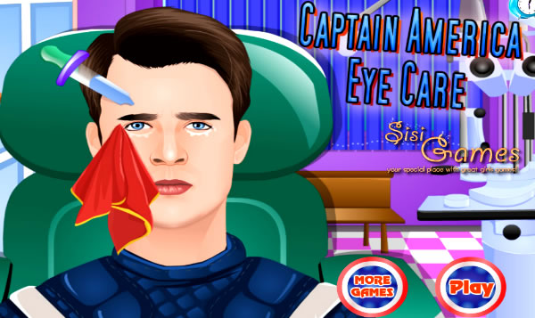 Testando e analisando os olhos do Capitão América