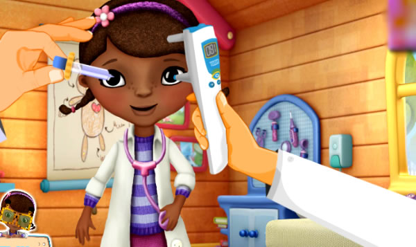 Checando os olhos da McStuffins