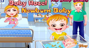 Cuidando da nova irmã de Baby Hazel