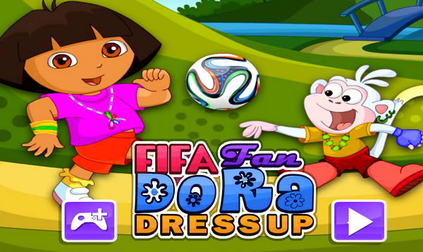 Desenhando e vestindo Dora no futebol