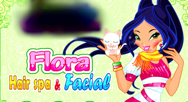 Embelezando os cabelos e o rosto de Flora da Winx