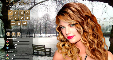 Embelezando a celebridade Taylor Swift