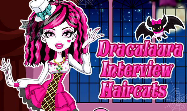 Embelezando a Draculaura Monster High para a entrevista