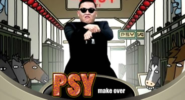 Embelezando PSY para o show