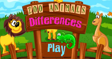 Encontrando as diferenças dos animais do zoológico