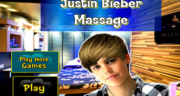 Fazendo massagem no Justin Bieber