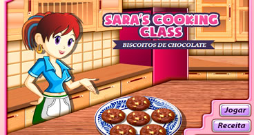 Preparando gostosos biscoitos de chocolate com baunilha