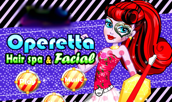 Produção de beleza na Operetta da Monster High