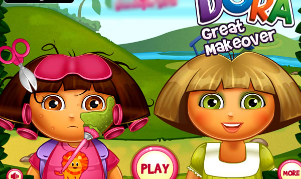 Tratamento no rosto e maquiagem em Dora