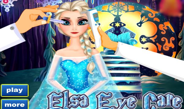 Tratando os olhos da Princesa Elsa