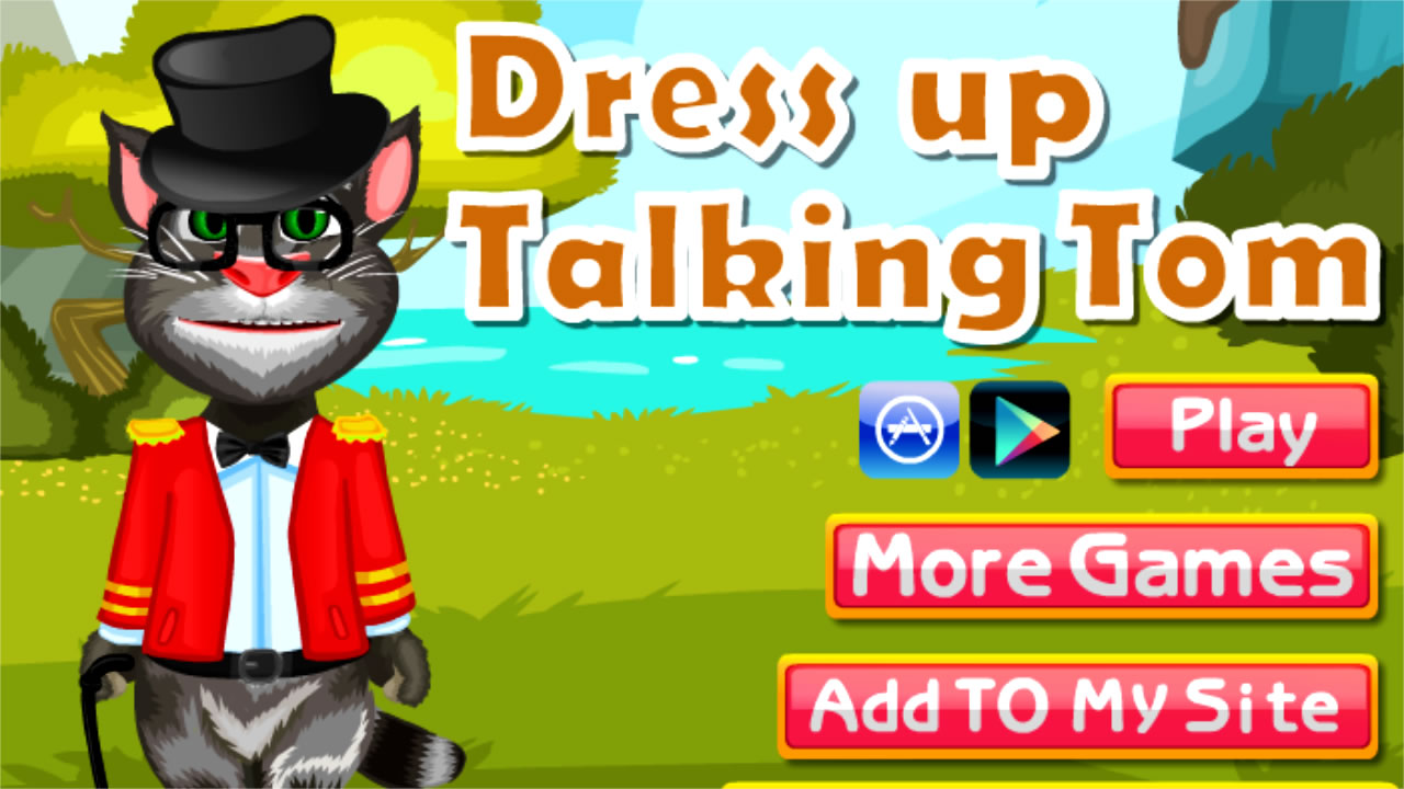 Vestindo o gato Tom falante