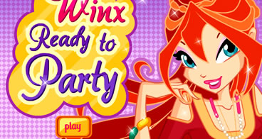 Vestindo a Winx Bloom para a Festa