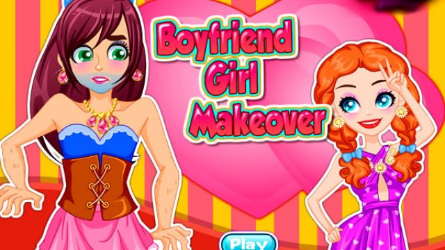 Maquiando e vestindo o namorado