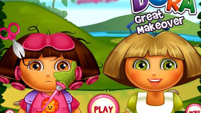 Tratamento no rosto e maquiagem em Dora